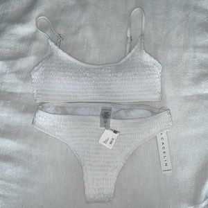 Cacelin White Two-Piece Bikini